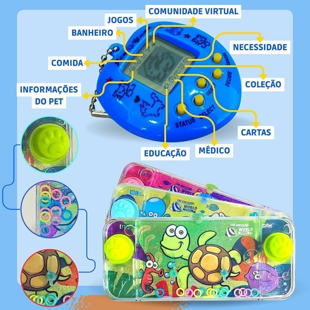Jogo Argola Brinquedo Infantil Diversão Aquaplay Robô Azul