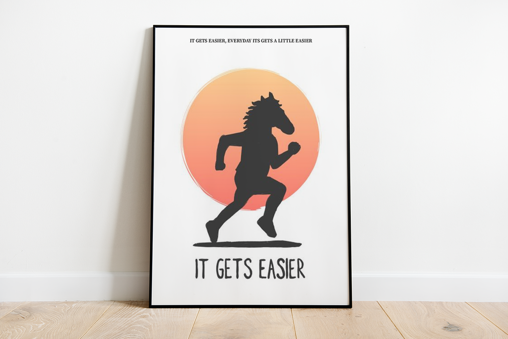BoJack Horseman - 'It Gets Easier' - Personalize sua Parede