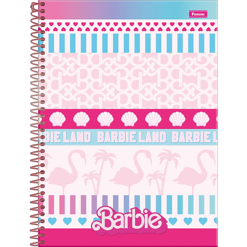 Caderno Inteligente Grande- Barbie Pink - 80Fls