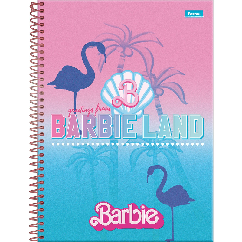 Caderno Inteligente Grande- Barbie Pink - 80Fls