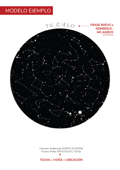 Mapa de Estrellas Personalizado - comprar online