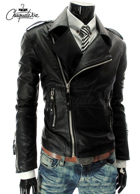 CHAQUETA EN CUERO CHAQUETERIA -