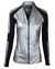 Leather jacket LCHLW04 SILVER BLACK
