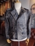 Chaqueta En Cuero Lchl12 Negro Base Blanco Edicion Especial