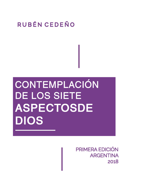 Contemplación de los Siete Aspectos de Dios | Rubén Cedeño