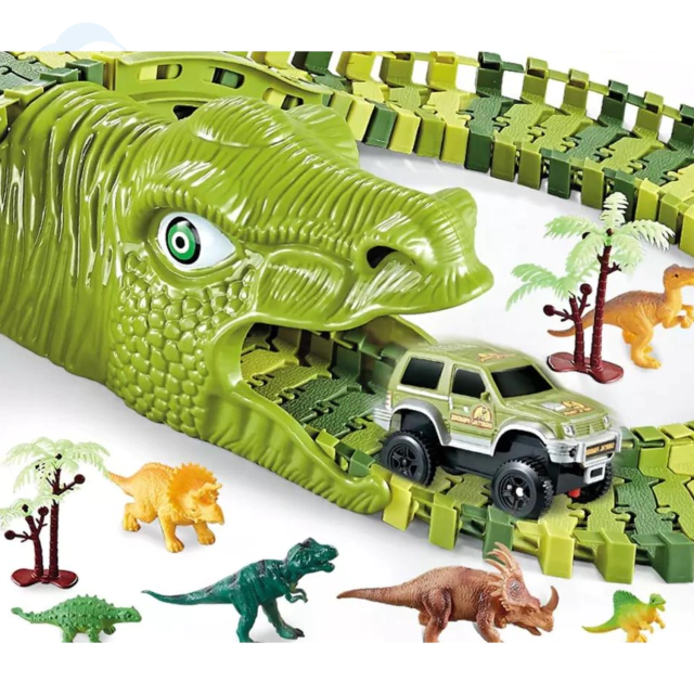 Pista Dinosaurio Juguete Flexible Track 140 Piezas Zippy Toys