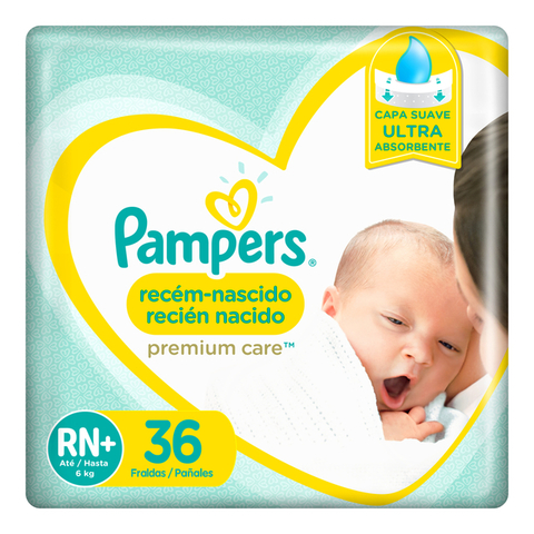 Pampers Baby-Dry Recién Nacido RN+ hasta 6 Kg