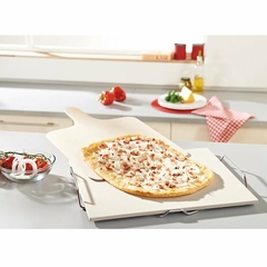 Set cuadrado pizza refractaria c/cortante - comprar online