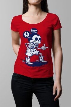 Remera Queens of the stone age roja mujer