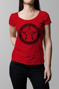 Remera roja Sisters of Mercy mujer