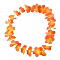 Collares 10 Hawaii flores tela 1 color SIN led - tienda online