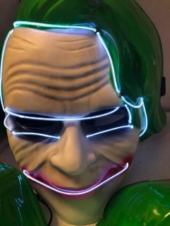 Mascara Led Neón Guasón Joker Fiestas. Disfraz - tienda online