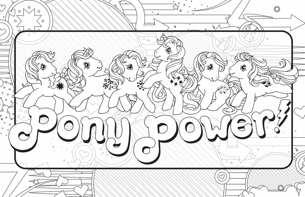 My Little Pony Retro Coloring Book - Children's Books