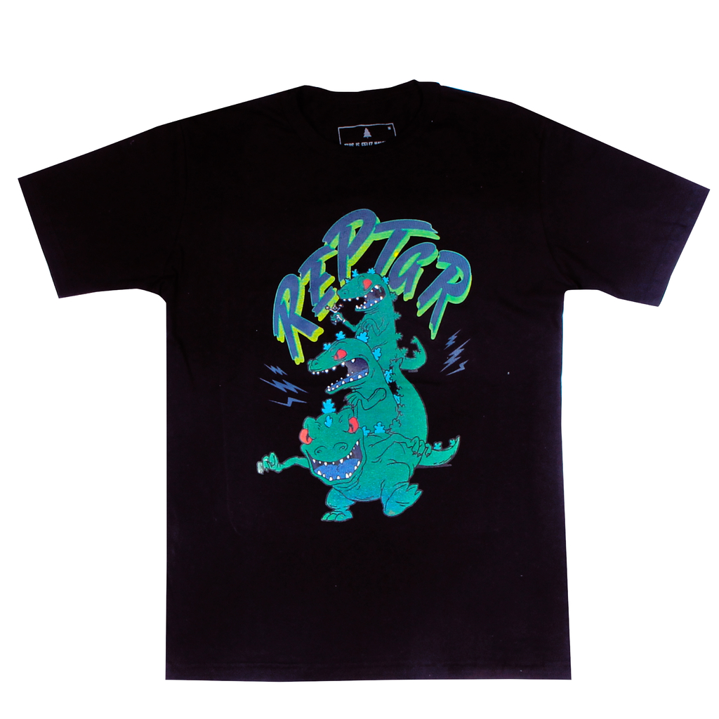 Nickelodeon Reptar Schematic T-Shirt - Rugrats Graphic Tee For Men - View #2