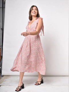 Vestido Sabin Flor Rosa en internet