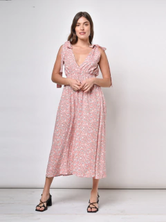 Vestido Sabin Flor Rosa - comprar online