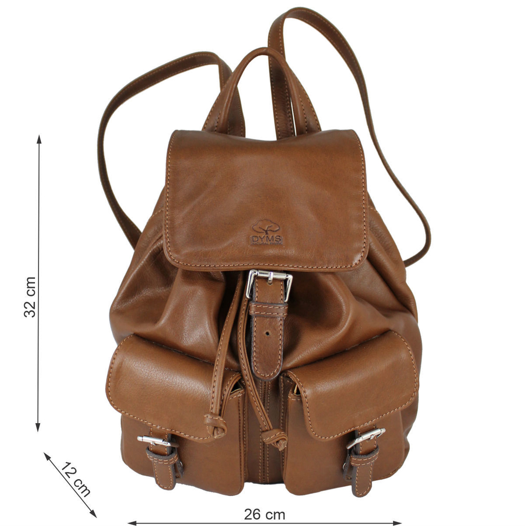Mochila Cuero con Solapa DYMS art 957 - Comprar en DYMS