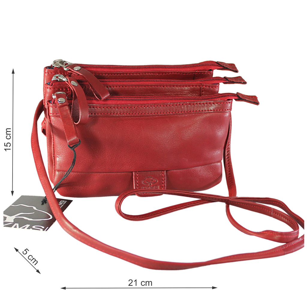 Bandolera DYMS Cuero. 3 Divisiones - A 3134 - DYMS