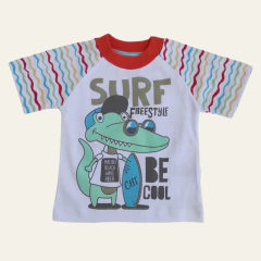 Remera Coco con anteojos naranja