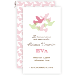 Palomas en Paz Rosa Comunión - comprar online