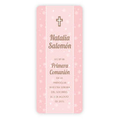 Fondo de Estrellas Rosa Comunión