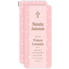 Fondo de Estrellas Rosa Comunión - comprar online