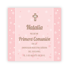 Fondo de Estrellas Rosa Comunión en internet