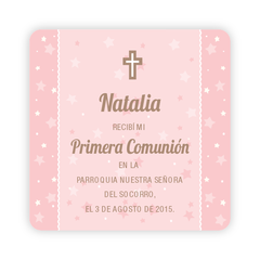 Fondo de Estrellas Rosa Comunión - tienda online