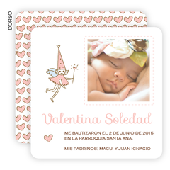 Imagen de Hada Corazón con Foto Bautismo