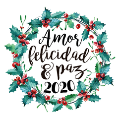 Corona de Deseos - Cartel en Vinilo Navidad