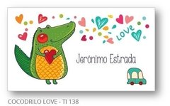 Cocodrilo Love - Tarjetas Infantiles - comprar online