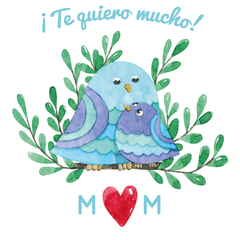 Mamá Pájaro - Cartel en Vinilo día de la madre