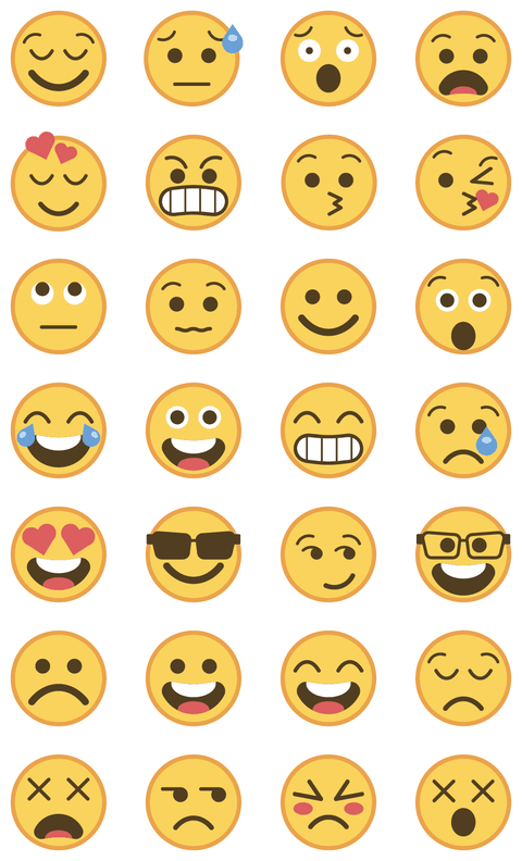 Emojis Fill - Stickers - Comprar en Gráfica 21