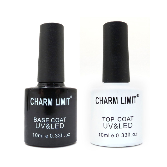 Base + Top Coat Esmaltado Semipermanente UV LED Uñas