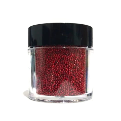 Caviar Pote Rojo Decoracion Uñas Nail Art