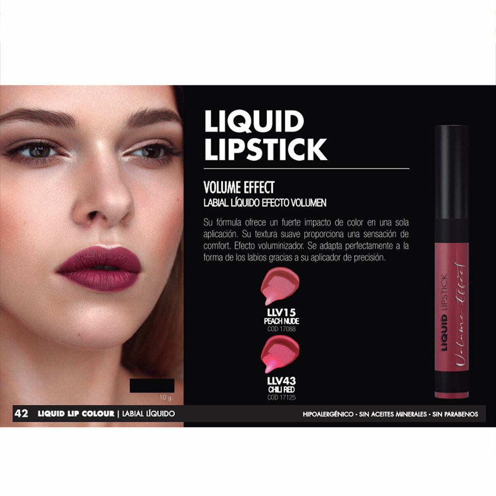 Labial Liquido Efecto Volumen 15 Peach Nude x10gr Idraet