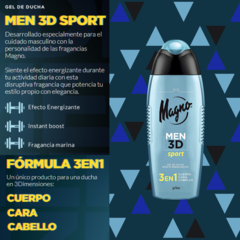 GEL DE DUCHA MAGNO MEN 3D SPORT X 400 ML - LA TOJA - comprar online