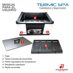termic spa Arcametal - calienta piedras toallas y pindas - Distribuidora Melange
