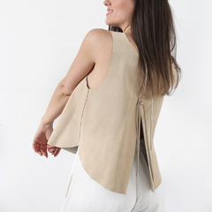 TOP GAMUZA NATURAL
