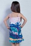 saida vestido longo prega pintura colorido infantil florzinha 484K karla vivian - comprar online