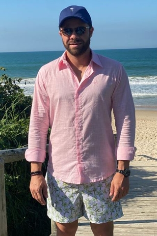 camisa masculina rosa 17701 mer bleu