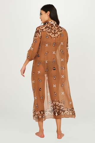 chemise longa cami bandana camel CM03 triya