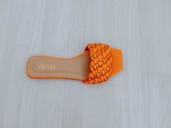 Rasteira Feminina Bico Quadrado Beyoncé Brand Orange 1815/4 Specchio - comprar online