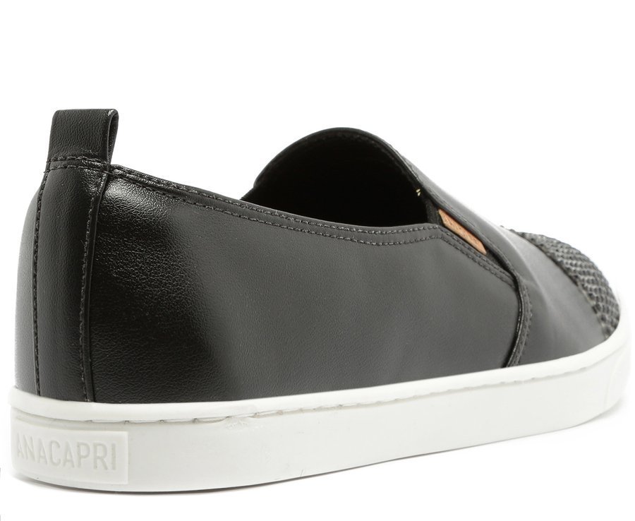 Tênis Slip On Glam - Anacapri - Preto - Oqvestir | Menor preço com cupom
