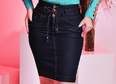 Saia Jeans Blue Black Vecchi 55 cm - comprar online
