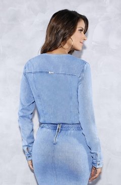 Jaqueta Malha Jeans - comprar online