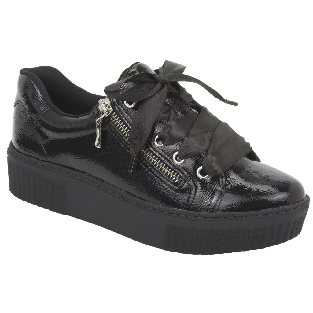 Tênis Feminino Via Marte Preto Nova Coleção Netpizante