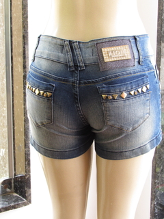 Short Curto Jeans Feminino Aion C/Bolso - netpizante