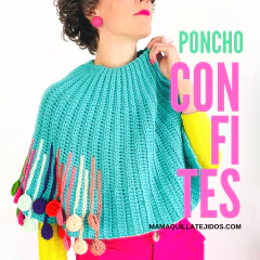 PONCHO CONFITES - Guía de Tejido en internet