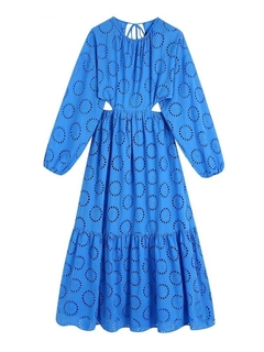 Vestido Longo Lese Azul - Ref.1974 na internet